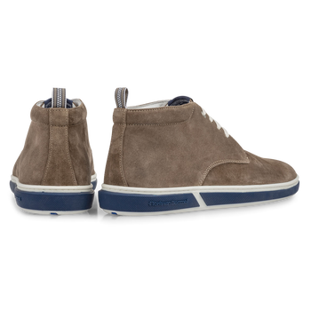 Boot su&egrave;de taupe