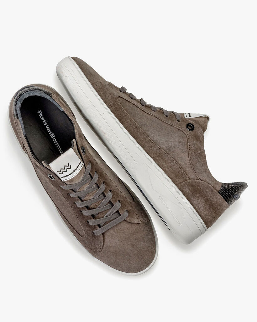 Sneaker su&egrave;de grijs