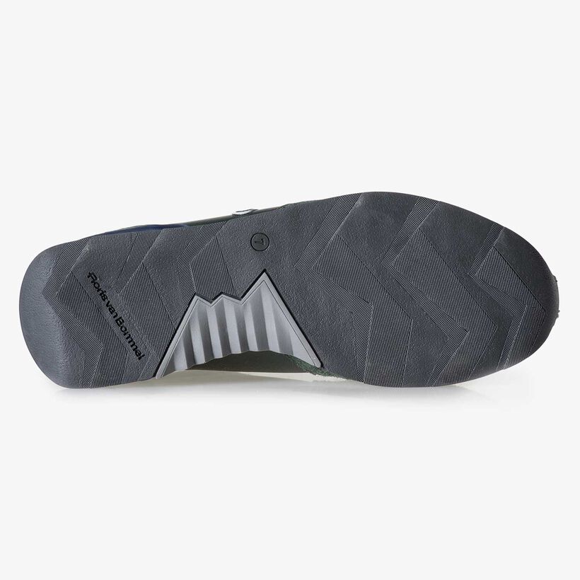 Dark green calf leather sneaker