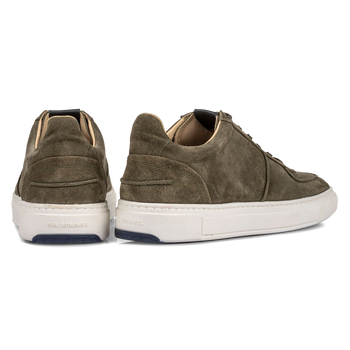 Sneaker groen su&egrave;de