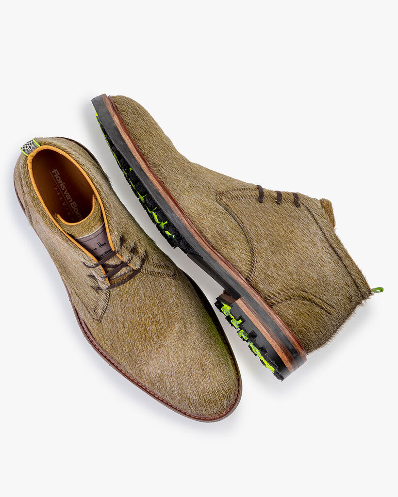 Veterboot pony taupe