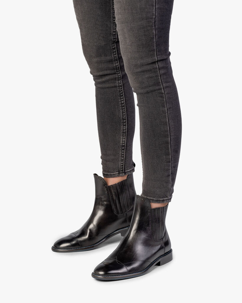 Zwarte chelsea boot kalfsleer