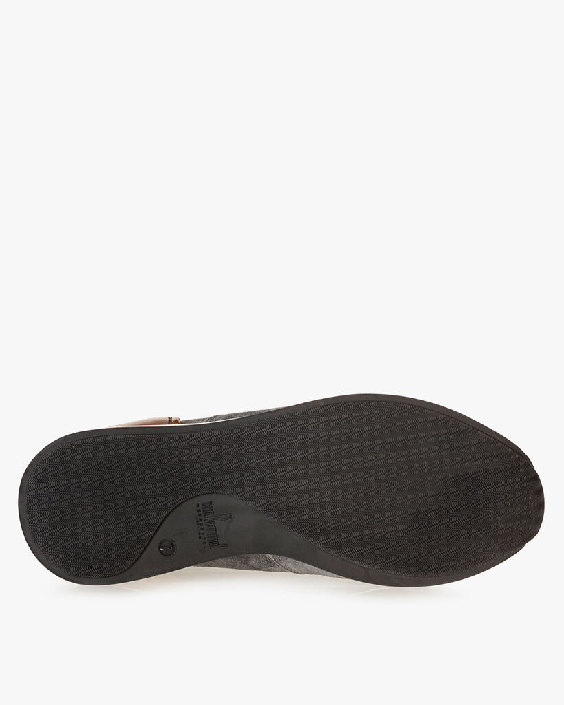 Sneaker grijs su&egrave;de
