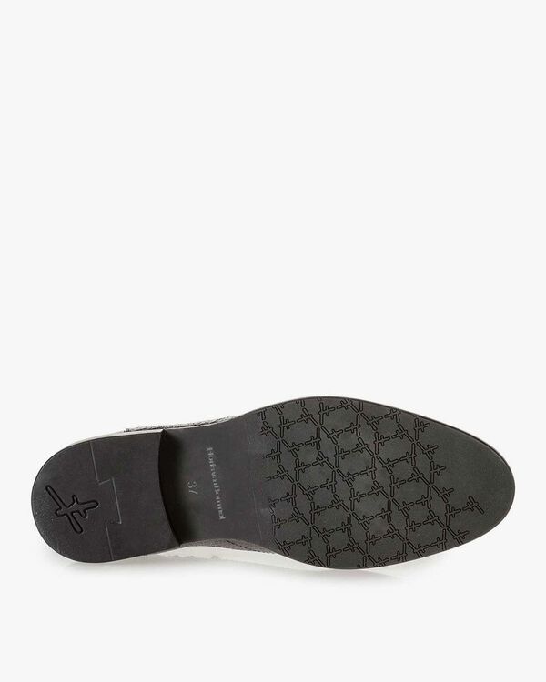 Zilveren chelsea boot metallicprint