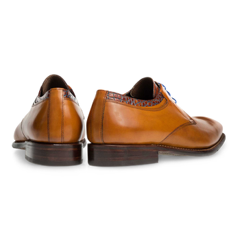 Floris van Bommel cognac leather men's lace-up shoe