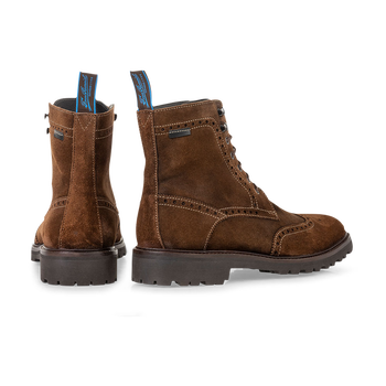 Veterboot su&egrave;de cognac