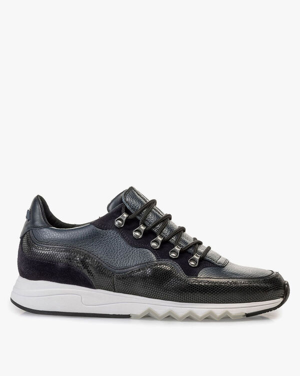 Sneaker leather blue