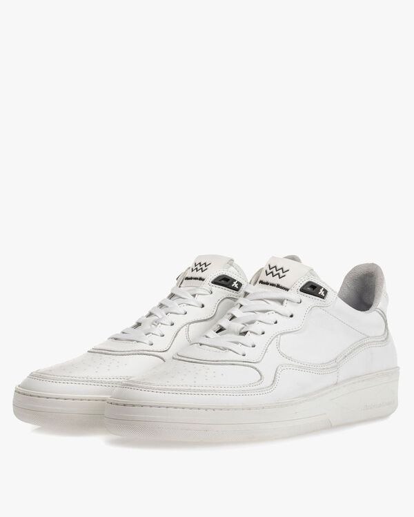 Sneaker wit leer
