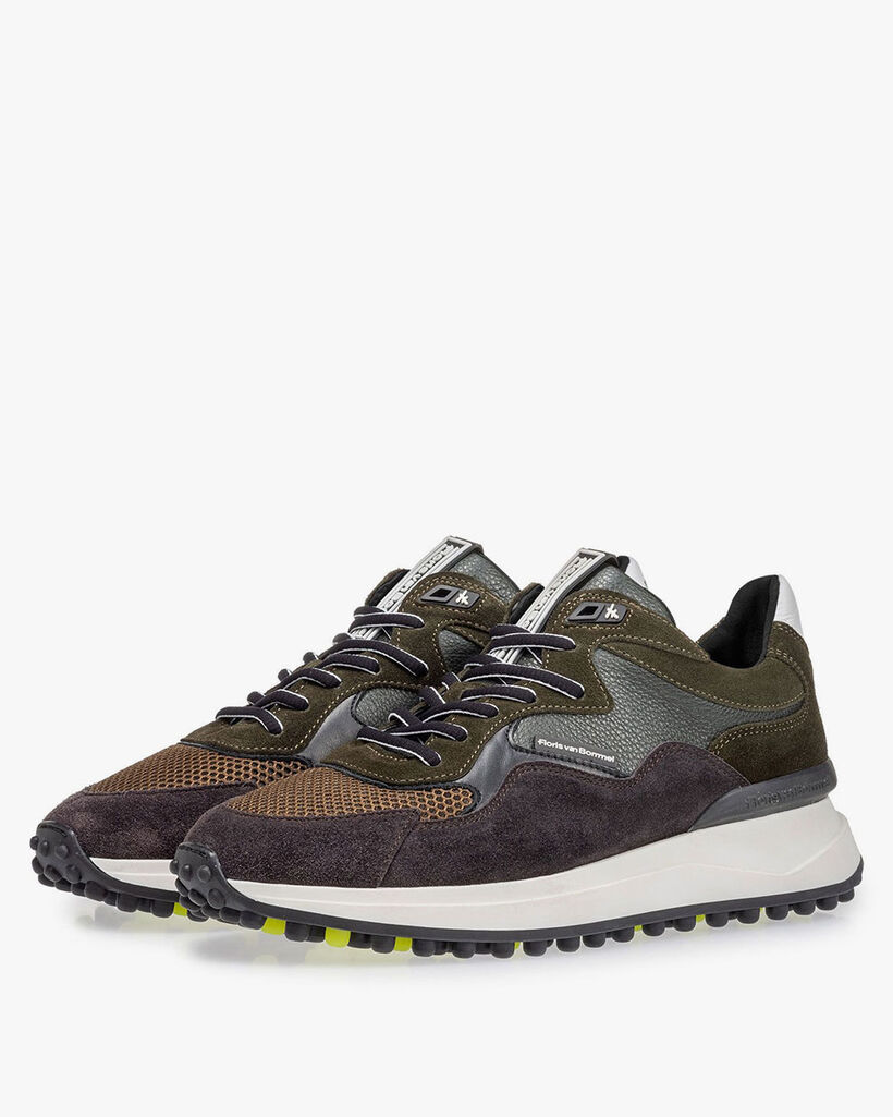 Noppi sneaker donkergroen