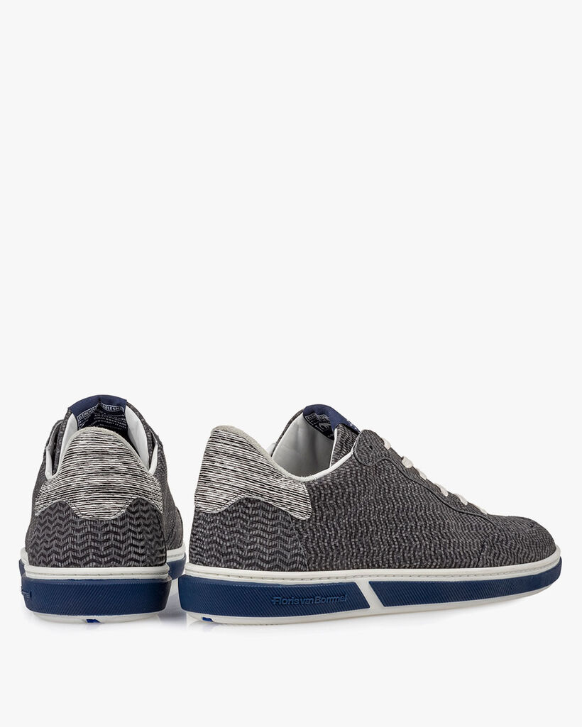 Sneaker nubuckleer grijs