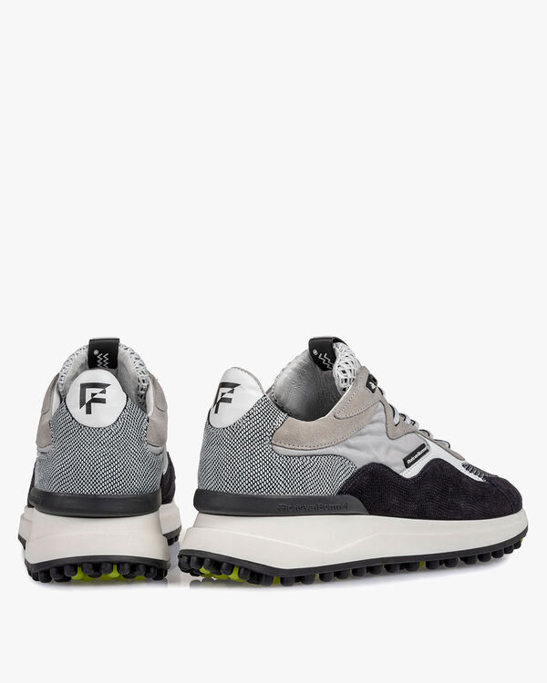 Noppi sneaker su&egrave;de lichtgrijs
