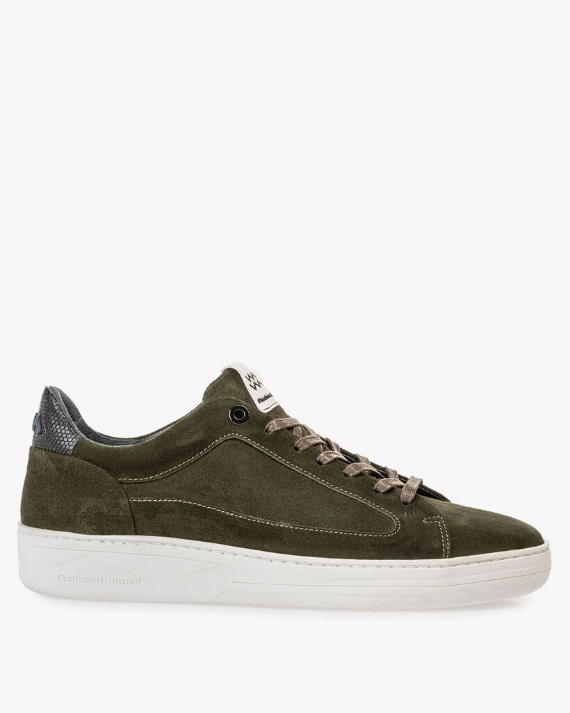 Sneaker su&egrave;de groen