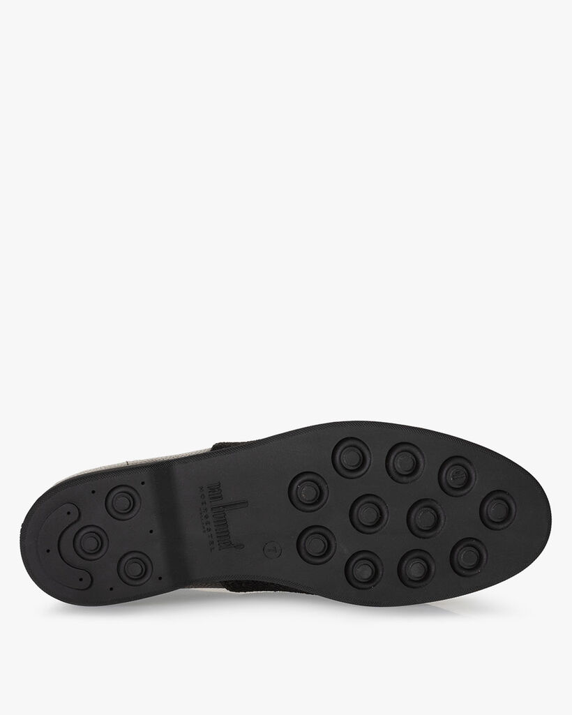 Veterboot geprint leer bruin