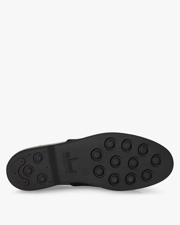 Veterboot geprint leer bruin