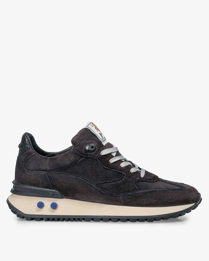 Vinti sneaker su&egrave;de donkergrijs
