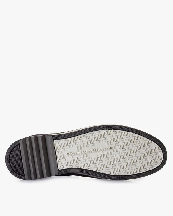 Sneaker su&egrave;de donkerblauw