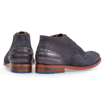 Veterboot su&egrave;de blauw