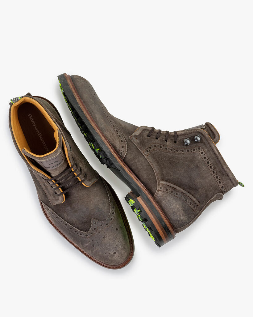 Veterboot su&egrave;de taupe
