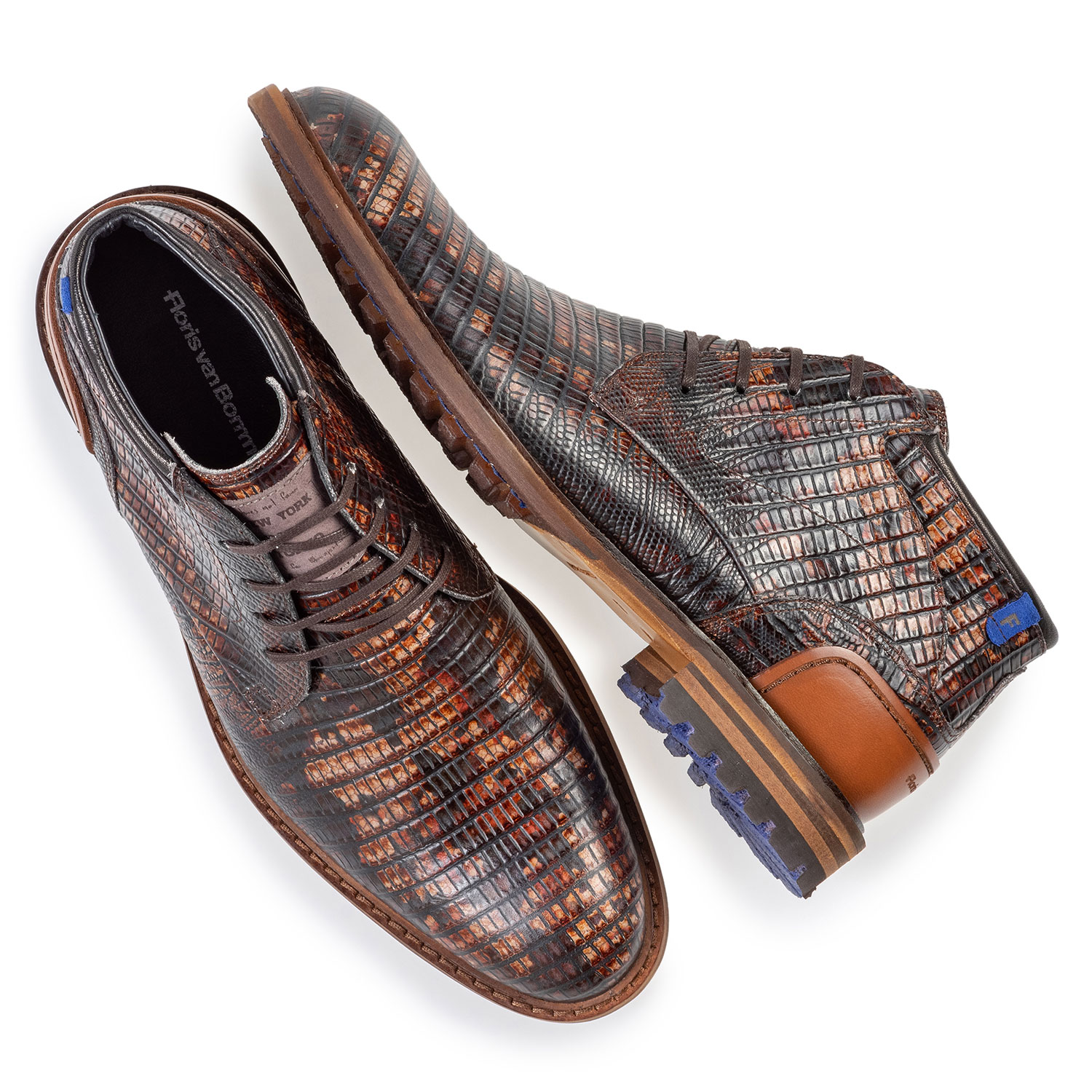 20102/15 - Crepi boot lizardprint cognac 20102/15 - Crepi boot lizardprint cognac