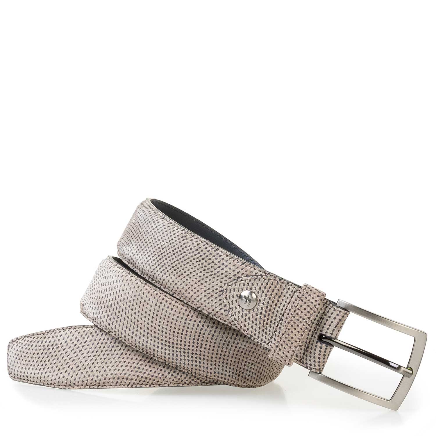 75200/61 - Suède riem licht taupe 75200/61 - Suède riem licht taupe