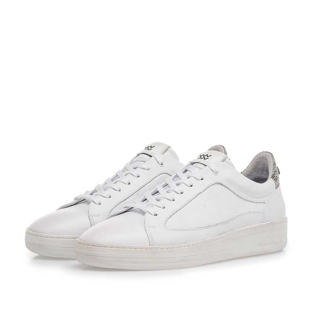 13265/00 - Witte kalfsleren sneaker 13265/00 - Witte kalfsleren sneaker