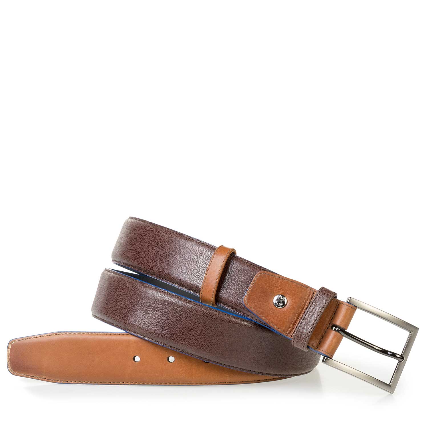 75052/05 - Cognackleurige leren riem 75052/05 - Cognackleurige leren riem