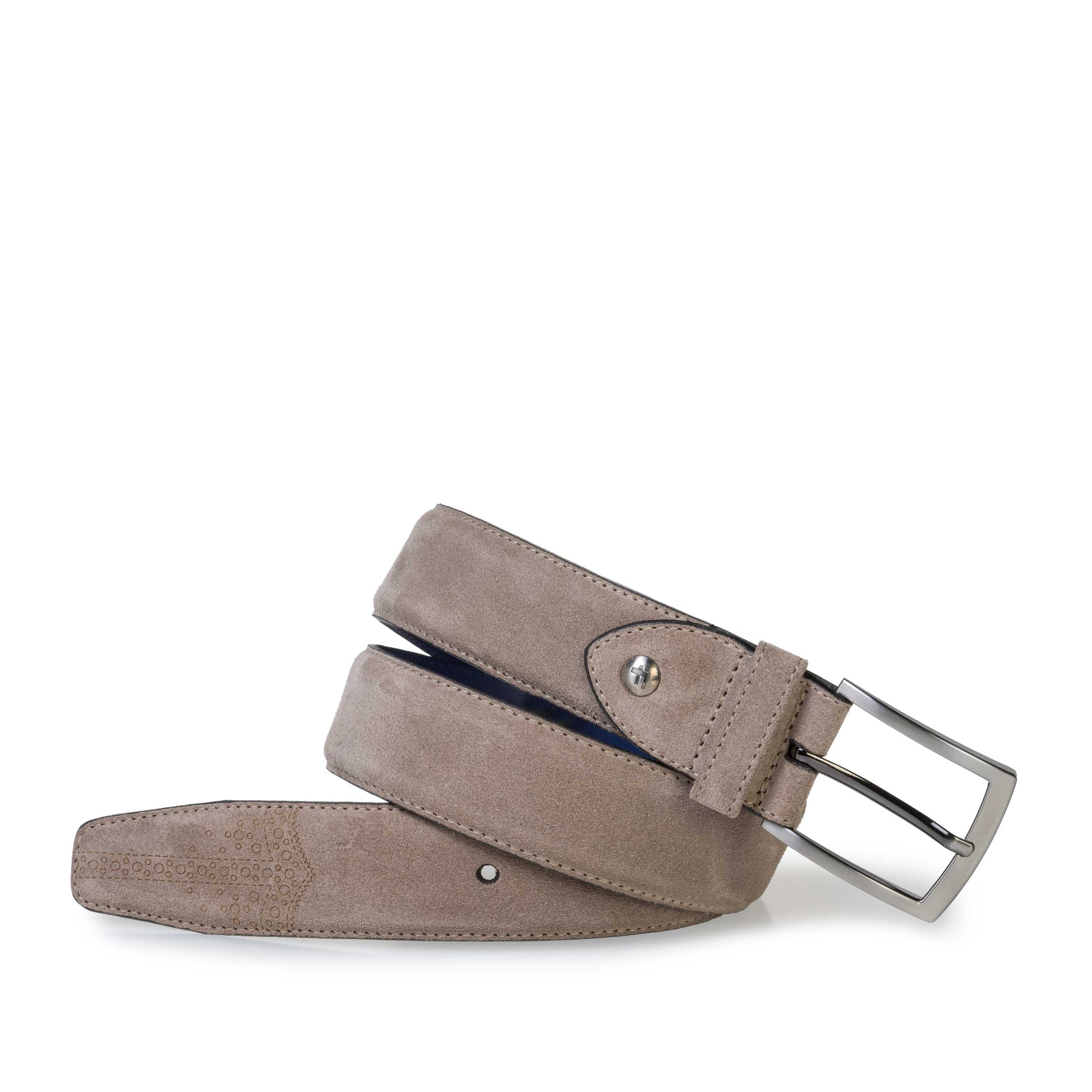 75213/01 - Beige suede leather belt 75213/01 - Beige suede leather belt