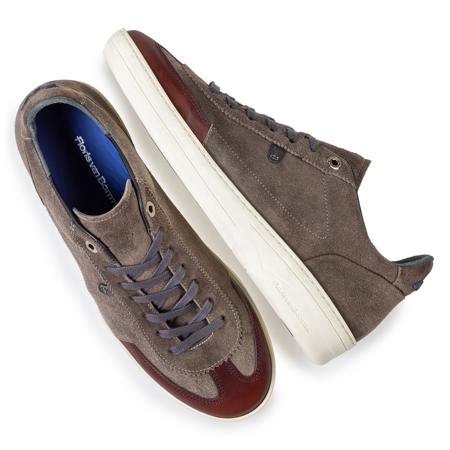 16267/07 - Sneaker suède donker taupe 16267/07 - Sneaker suède donker taupe