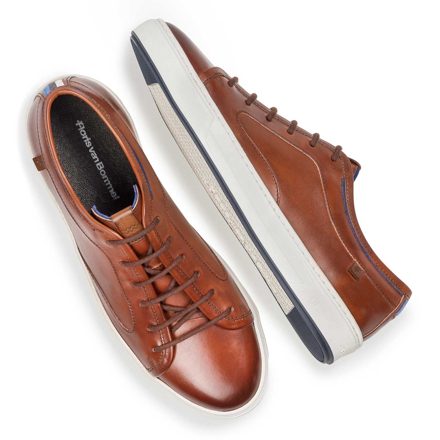 13466/16 - Dark cognac-coloured calf leather lace shoe 13466/16 - Dark cognac-coloured calf leather lace shoe