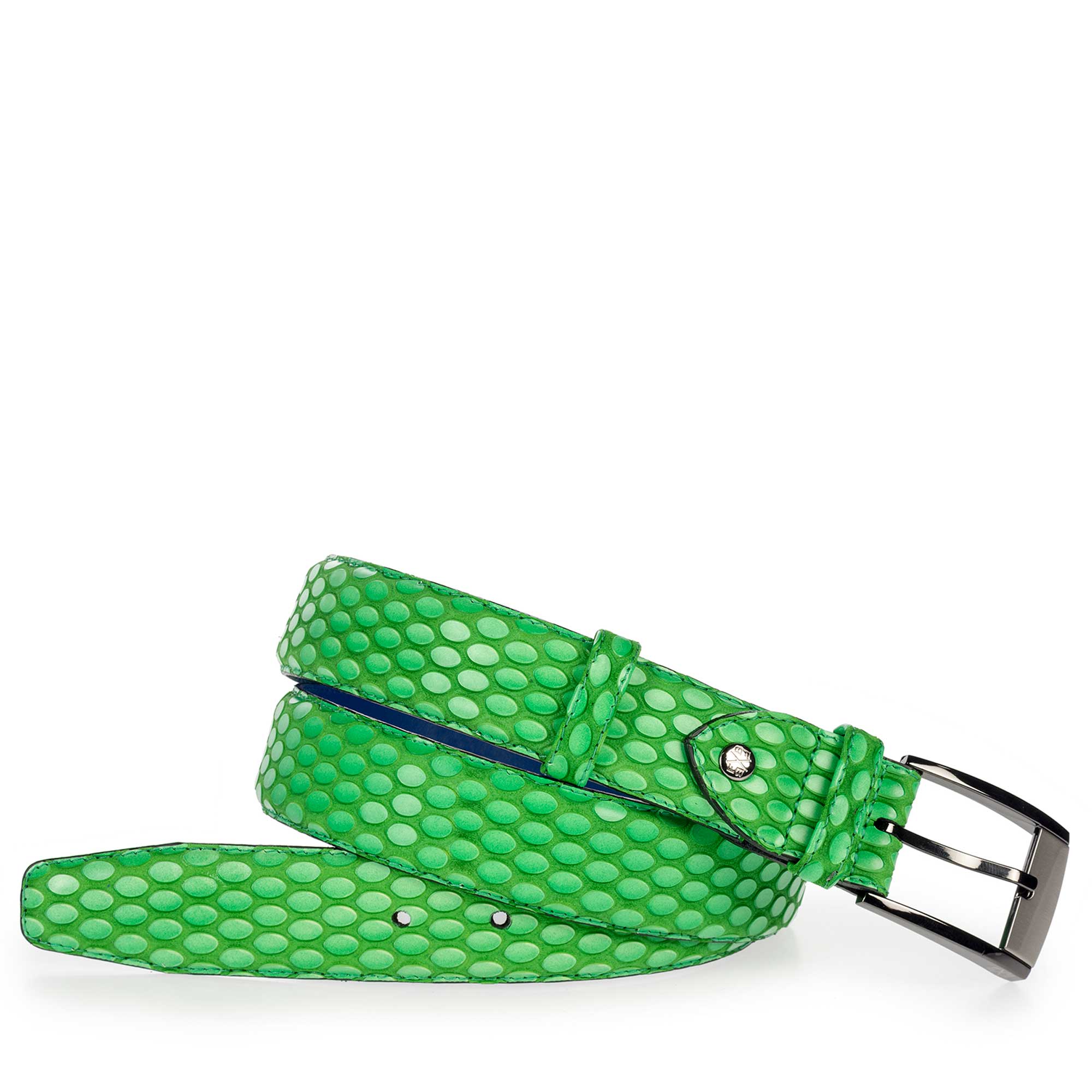 75180/35 - Premium green leather belt 75180/35 - Premium green leather belt