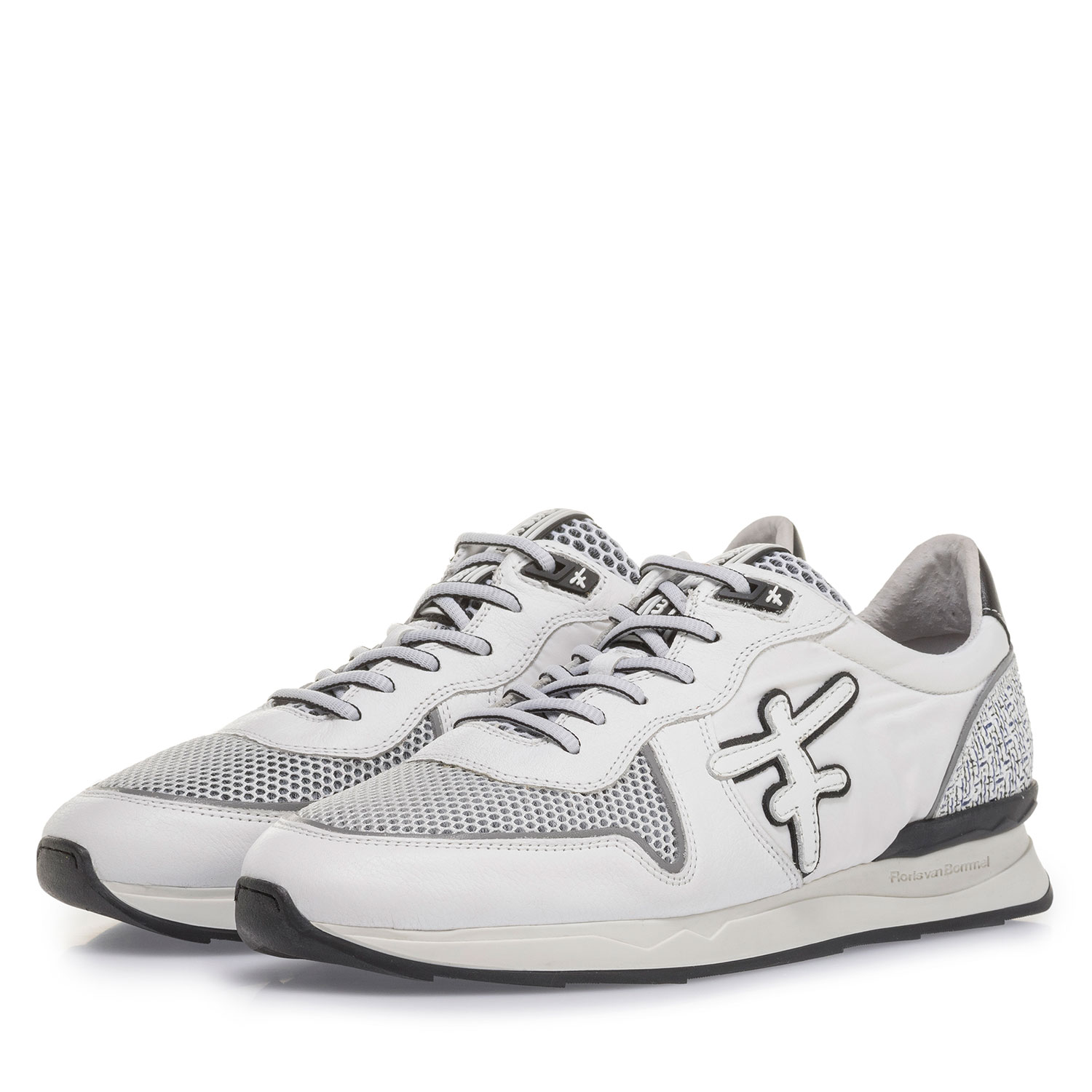 16346/11 - White suede leather sneaker 16346/11 - White suede leather sneaker