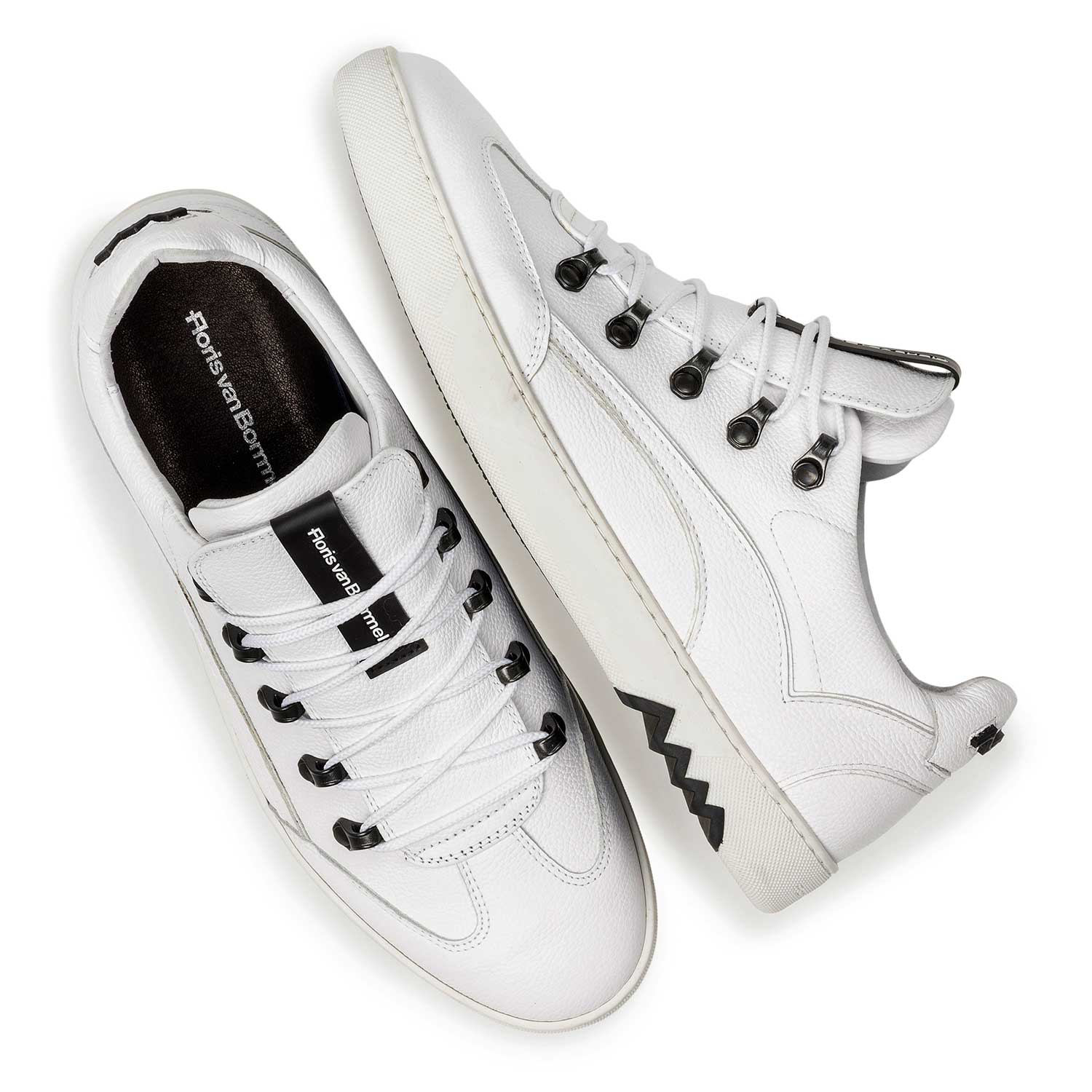 16464/14 - White nubuck leather sneaker with fine texture 16464/14 - White nubuck leather sneaker with fine texture
