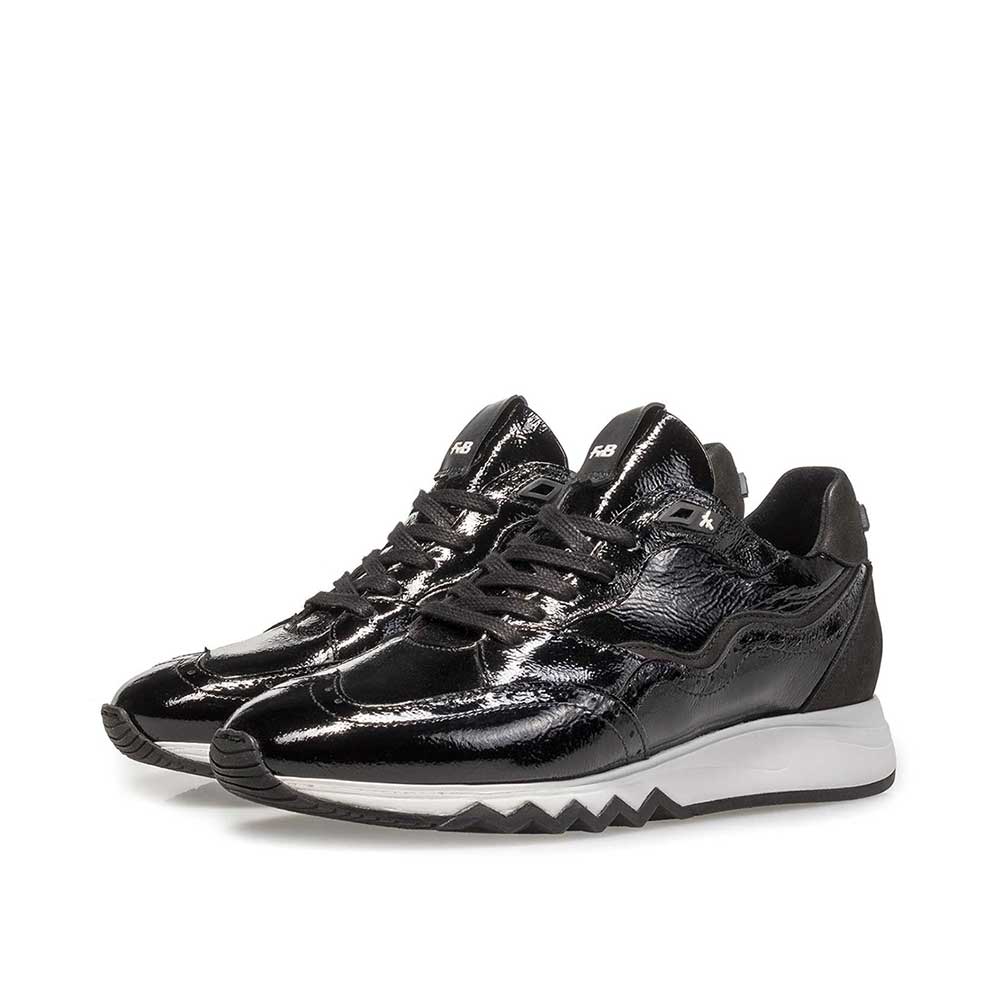 85287/04 - Zwarte lakleren sneaker 85287/04 - Zwarte lakleren sneaker