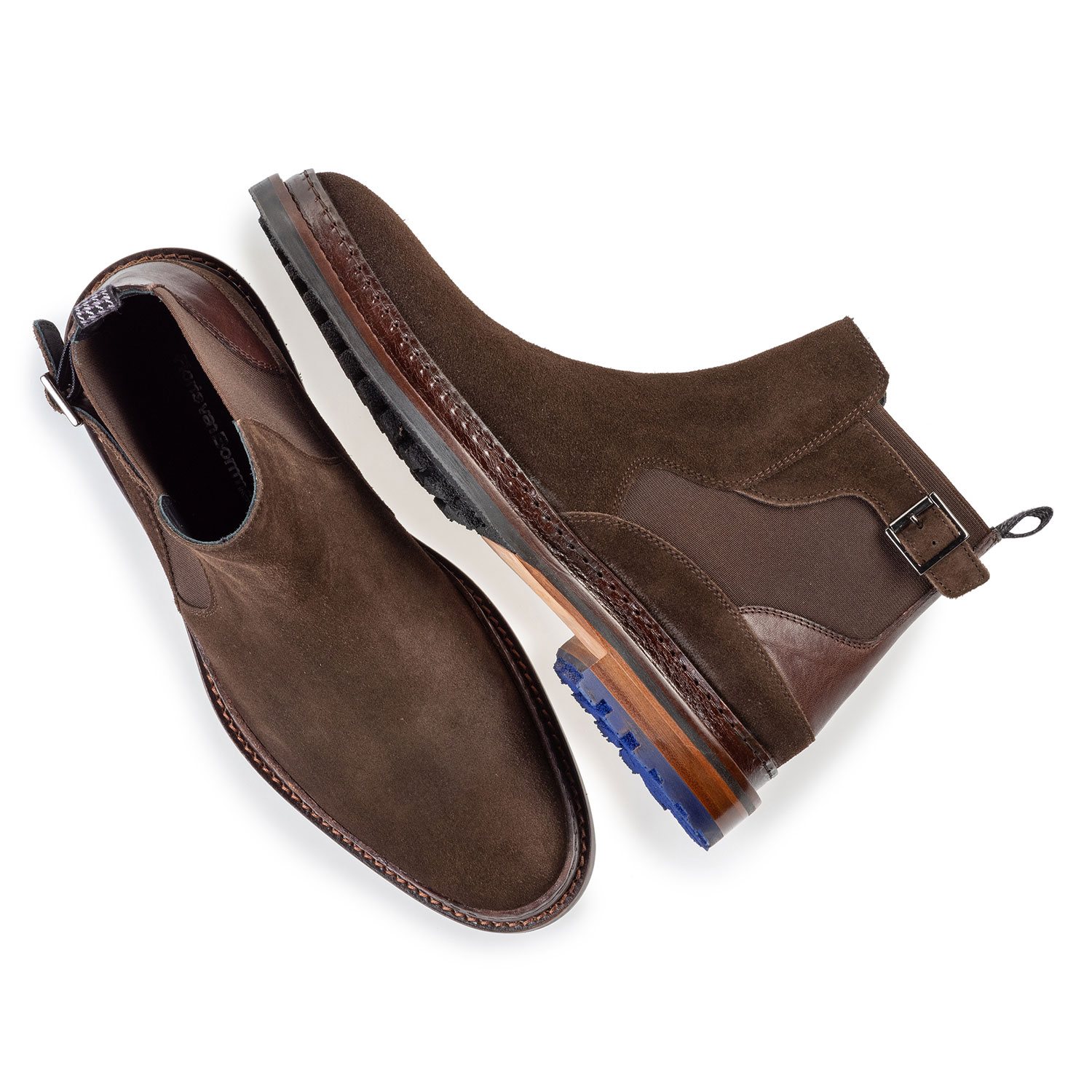 10529/06 - Chelsea boot donkerbruin suède 10529/06 - Chelsea boot donkerbruin suède