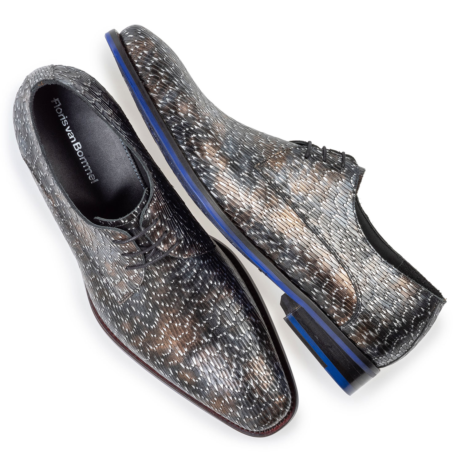 18159/27 - Veterschoen metallic brons 18159/27 - Veterschoen metallic brons