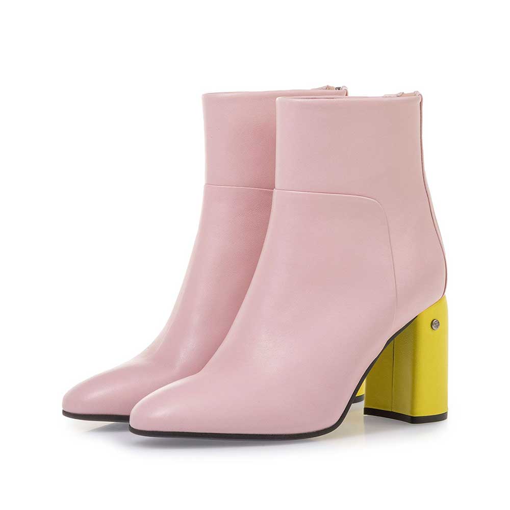 85624/09 - Light pink nappa leather ankle boots 85624/09 - Light pink nappa leather ankle boots