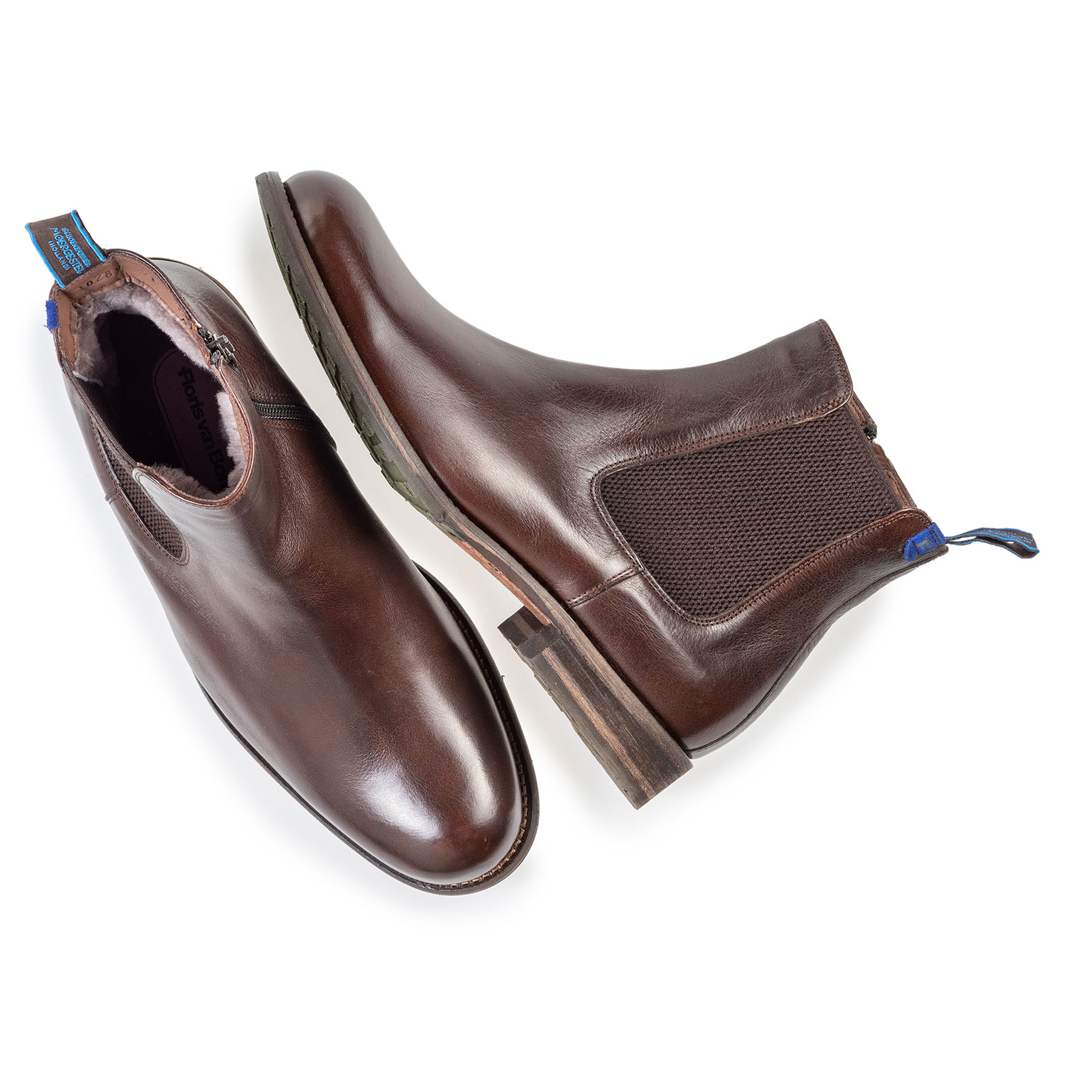10289/21 - Lambskin lined brown Chelsea boot 10289/21 - Lambskin lined brown Chelsea boot