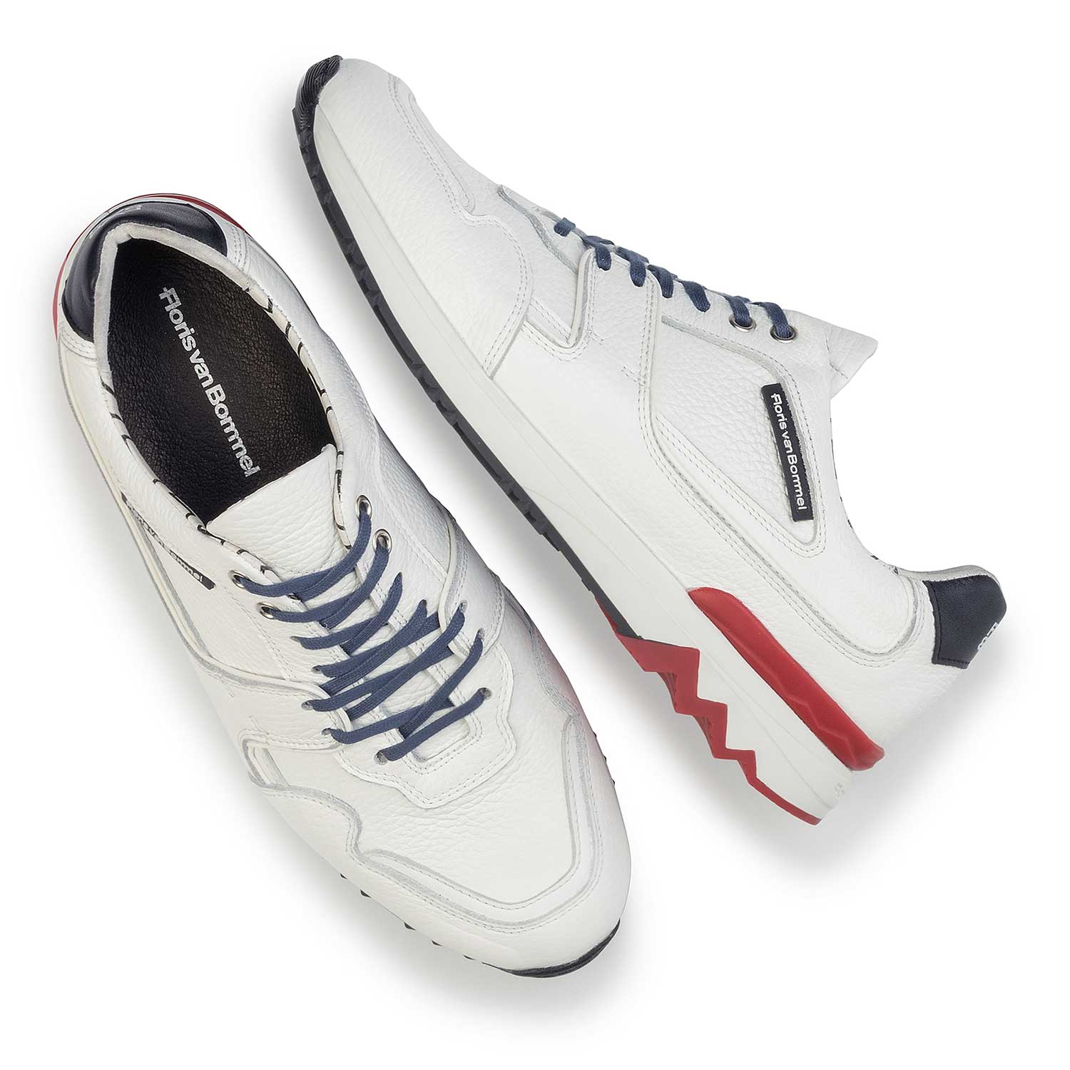 16220/01 - Witte kalfsleren sneaker 16220/01 - Witte kalfsleren sneaker