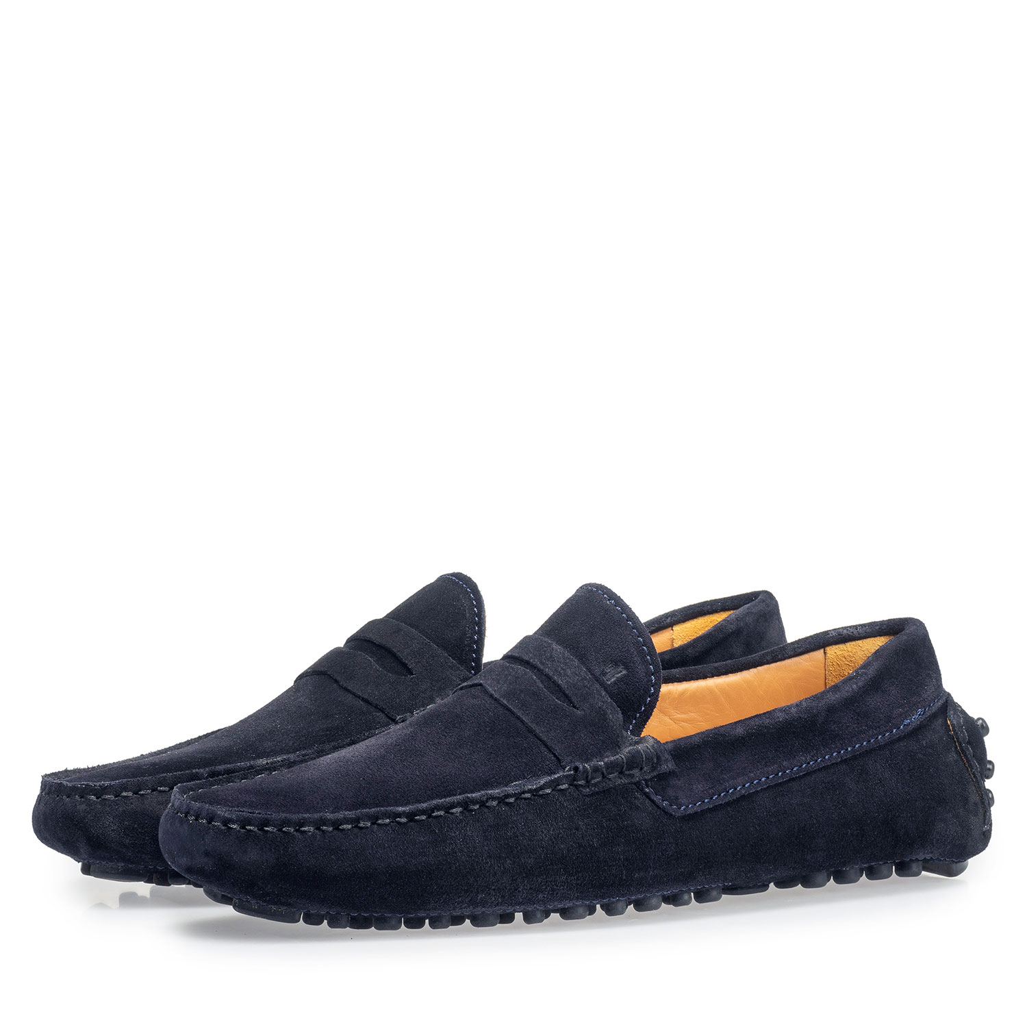 15100/01 - Donkerblauwe suède mocassin 15100/01 - Donkerblauwe suède mocassin