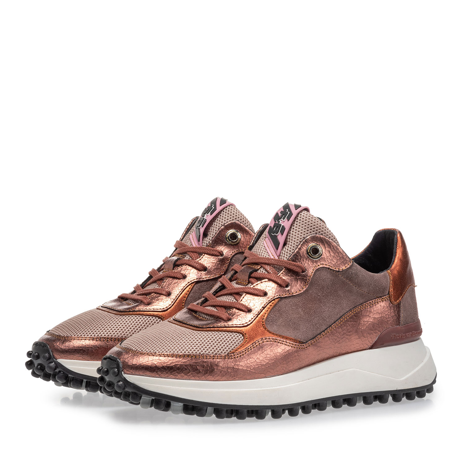 85307/12 - Noppi sneaker roze leer 85307/12 - Noppi sneaker roze leer