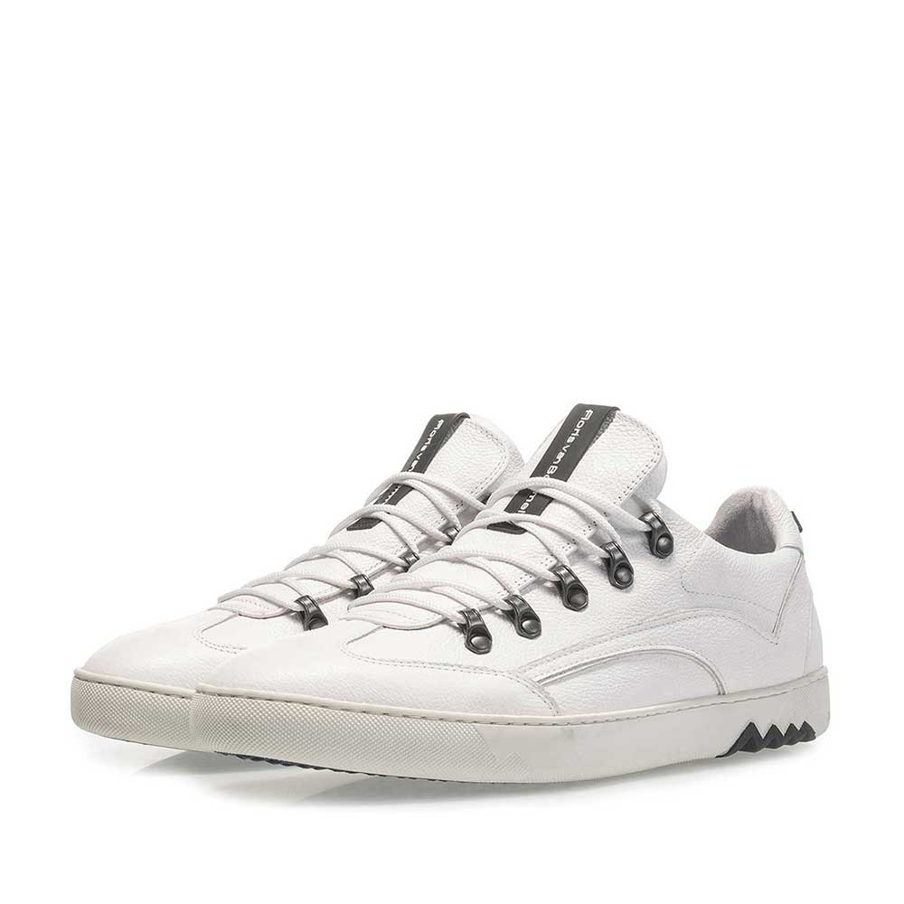 16464/14 - White nubuck leather sneaker with fine texture 16464/14 - White nubuck leather sneaker with fine texture