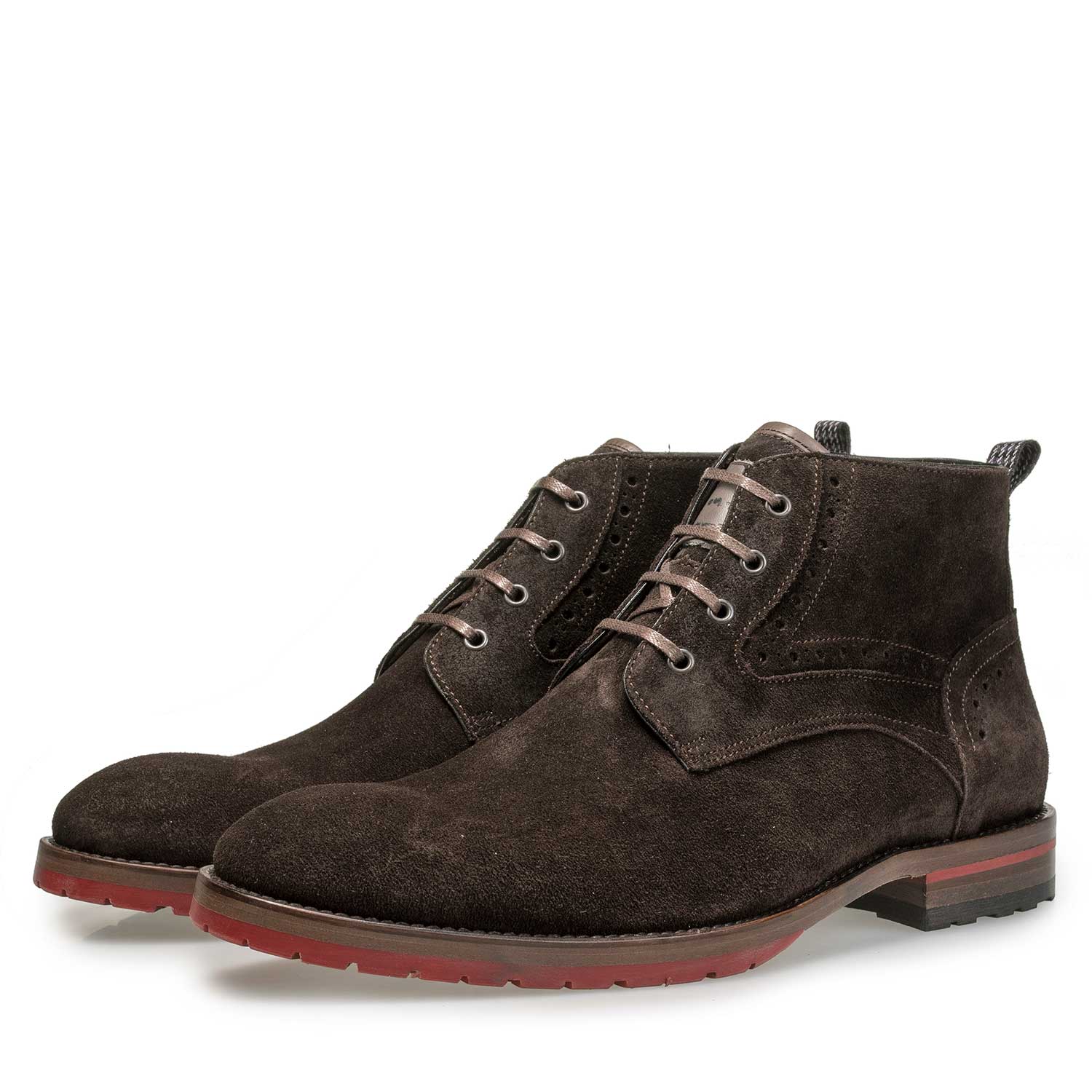 10317/06 - Bruine suède veterboot 10317/06 - Bruine suède veterboot