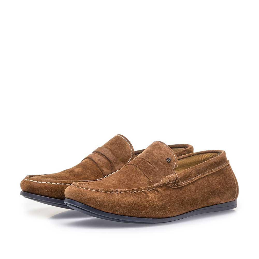 15038/02 - Bruine suède loafer 15038/02 - Bruine suède loafer