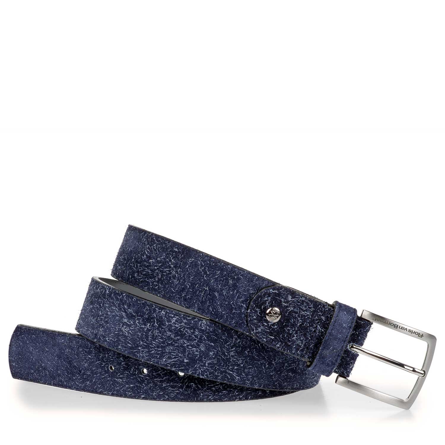 75191/01 - Belt made of blue rough-haired suede leather 75191/01 - Belt made of blue rough-haired suede leather