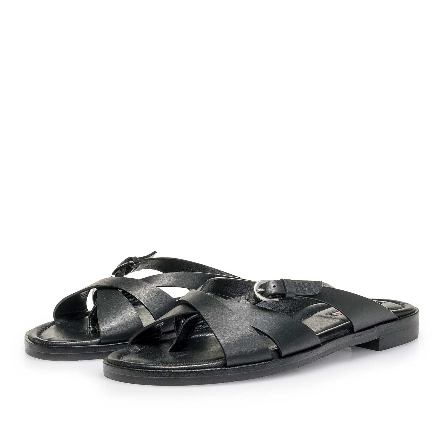 85911/00 - Zwarte leren slipper 85911/00 - Zwarte leren slipper