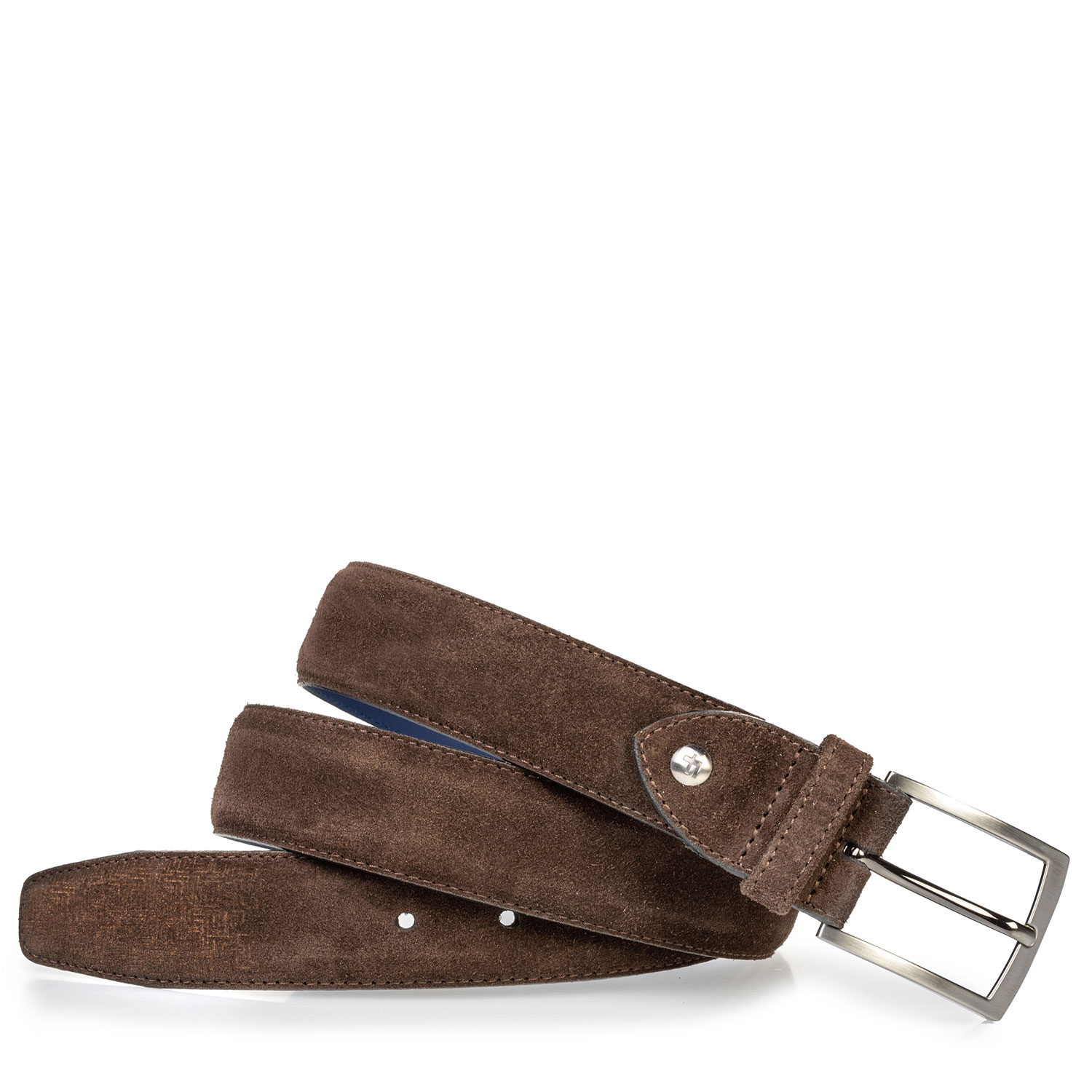 75218/04 - Suede leather belt dark brown 75218/04 - Suede leather belt dark brown