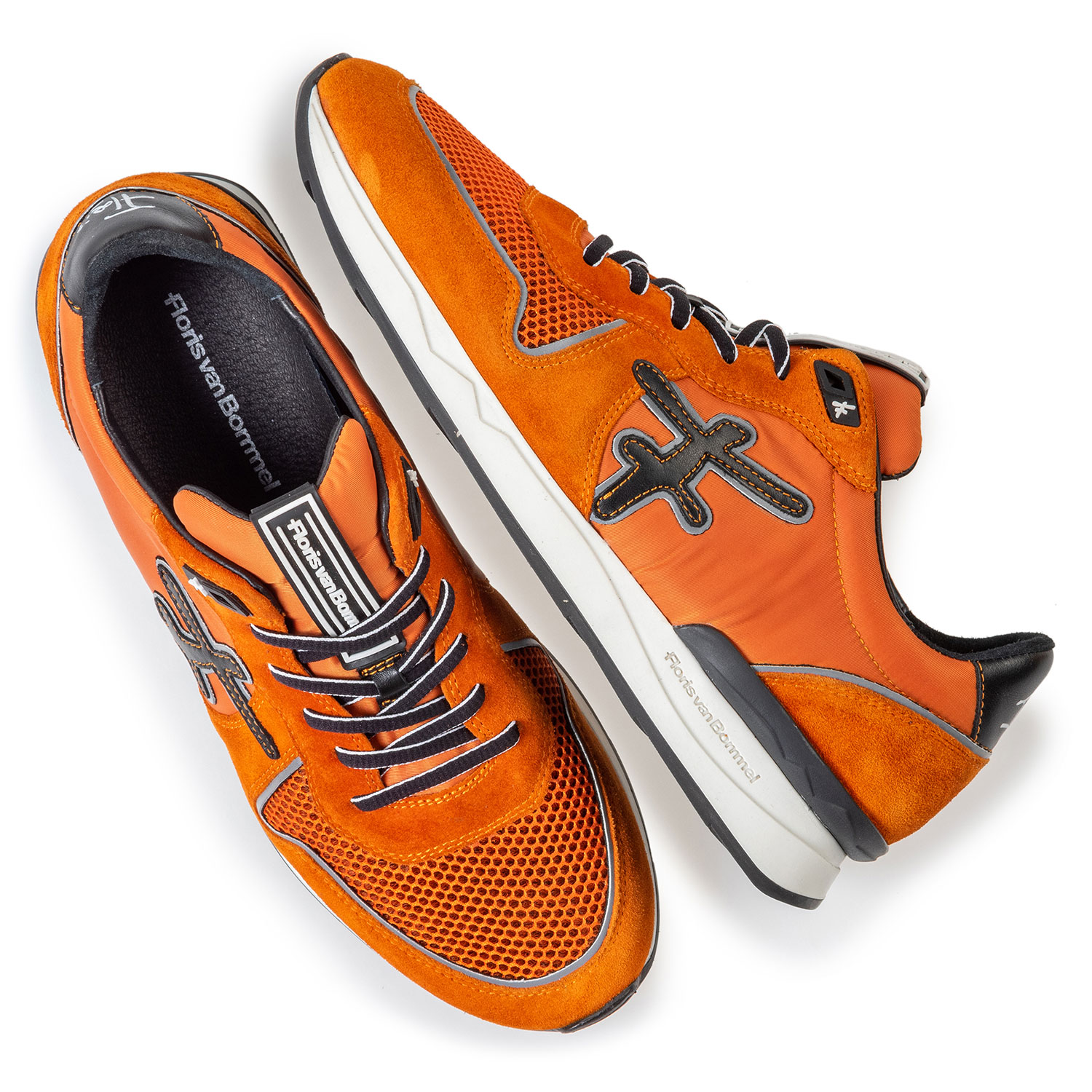 16284/02 - Sneaker orange suede leather 16284/02 - Sneaker orange suede leather