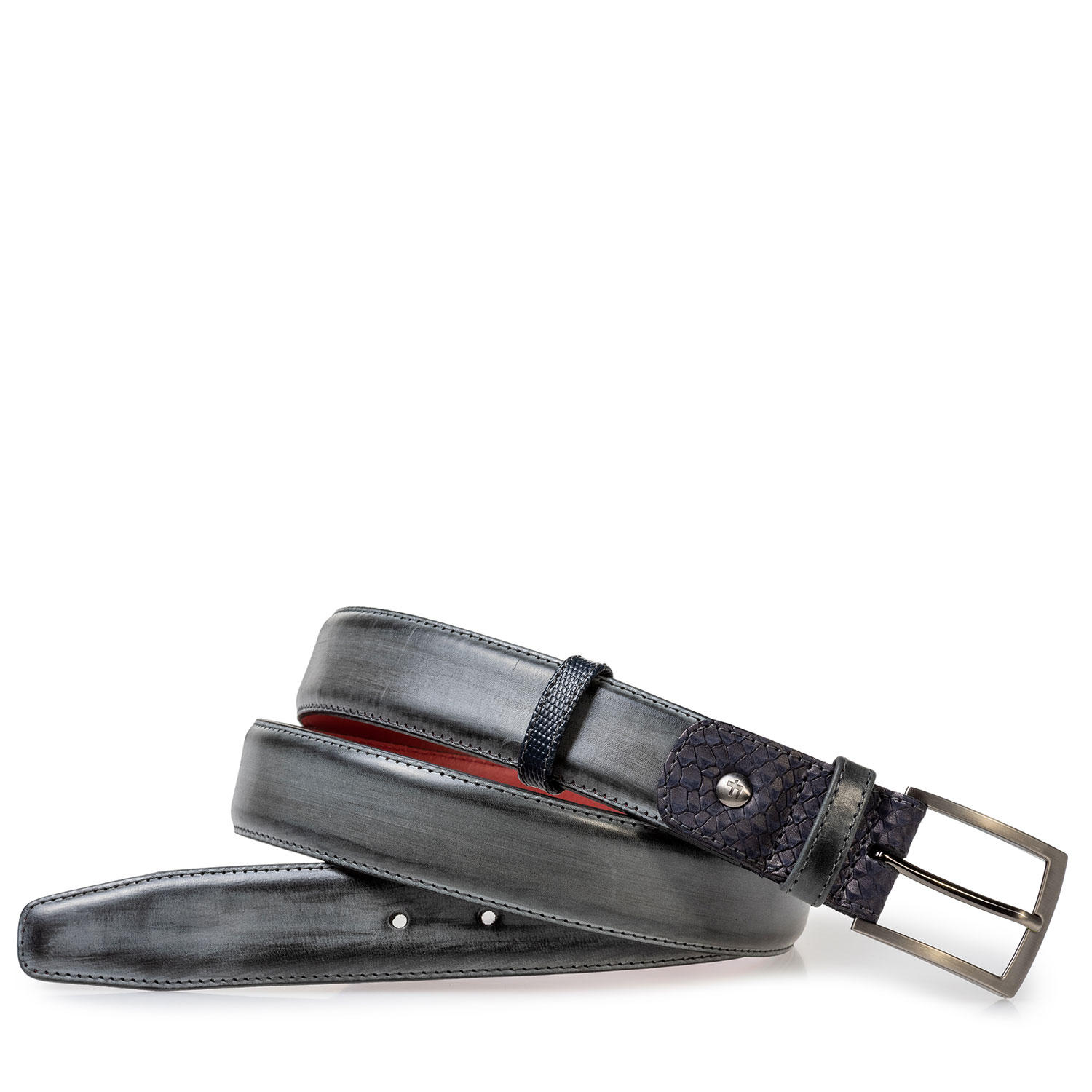 75160/01 - Antracietgrijs leren riem 75160/01 - Antracietgrijs leren riem