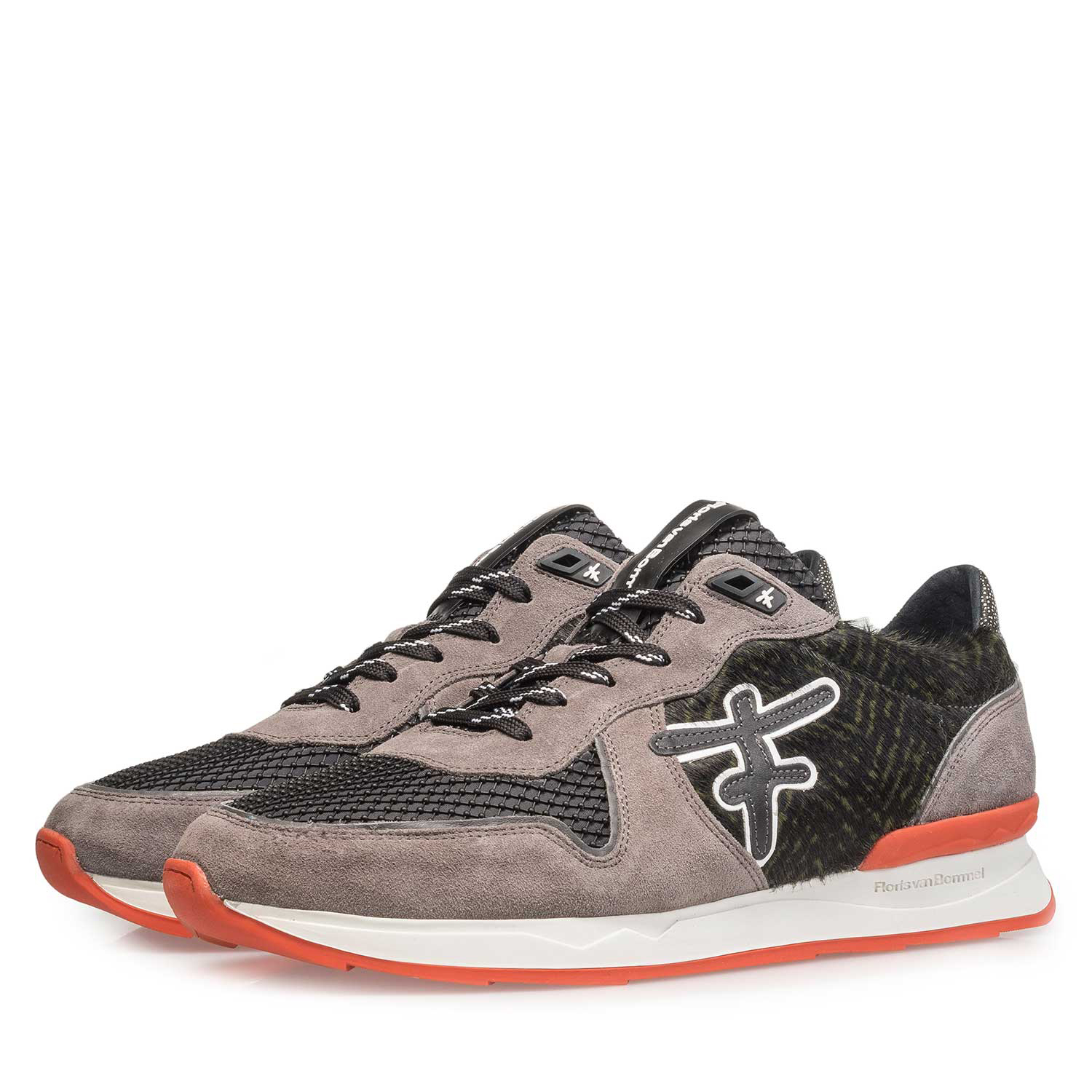 16241/03 - Premium grijze suède sneaker 16241/03 - Premium grijze suède sneaker