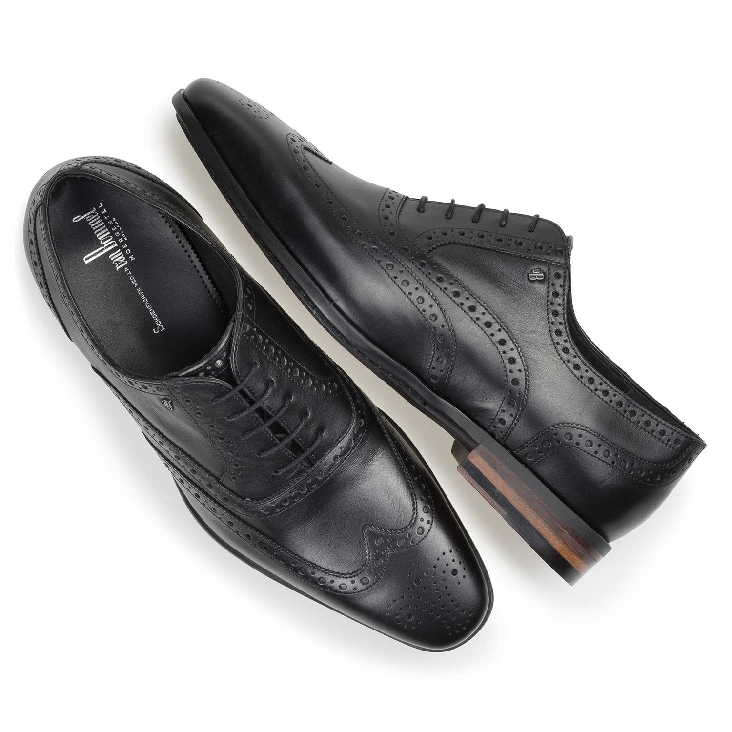 19105/05 - Zwarte kalfsleren brogue 19105/05 - Zwarte kalfsleren brogue